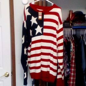3xl Winchester Sweater red, white, blue